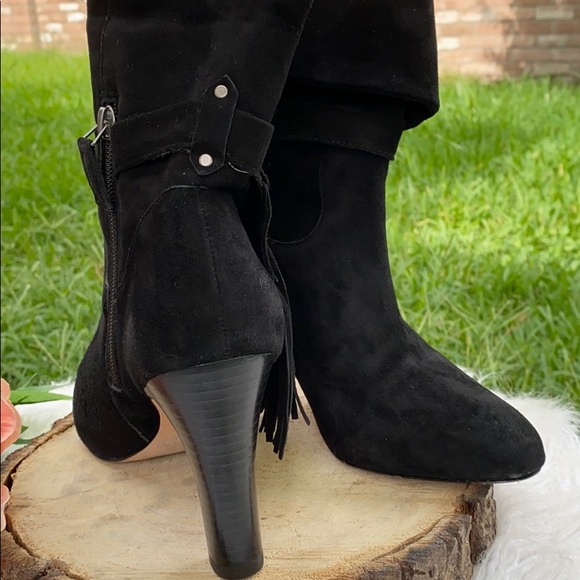 JOHNSTON & MURPHY BLACK ANKLET HIGH BOOTS - Picture 4 of 11